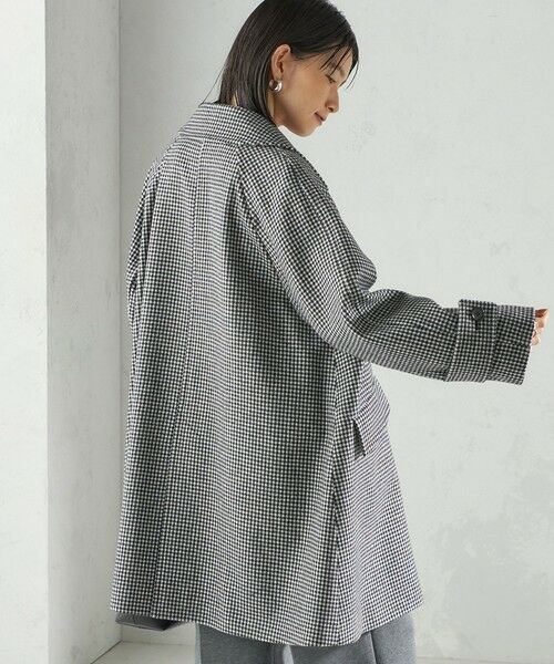 SHIPS / シップス ステンカラーコート | 千鳥 / ソリッド ウール メルトン ステンカラー コート | 詳細16