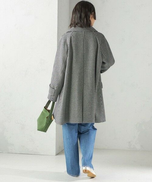 SHIPS / シップス ステンカラーコート | 千鳥 / ソリッド ウール メルトン ステンカラー コート | 詳細19