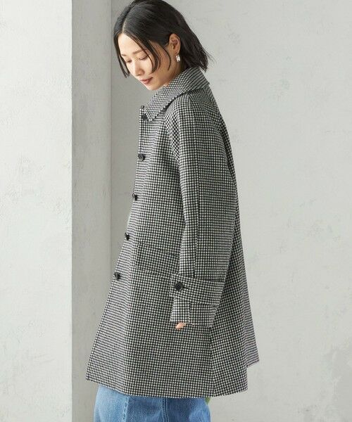 SHIPS / シップス ステンカラーコート | 千鳥 / ソリッド ウール メルトン ステンカラー コート | 詳細22