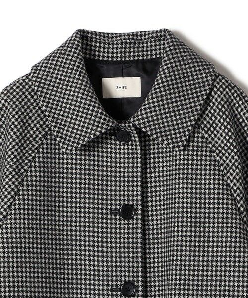 SHIPS / シップス ステンカラーコート | 千鳥 / ソリッド ウール メルトン ステンカラー コート | 詳細30