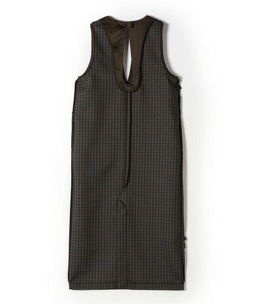 SHIPS / シップス ロング・マキシ丈ワンピース | 〈手洗い可能〉アジャスト ボタン チェック ジャンパー スカート | 詳細10