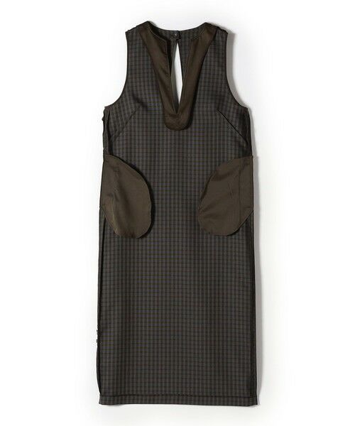 SHIPS / シップス ロング・マキシ丈ワンピース | 〈手洗い可能〉アジャスト ボタン チェック ジャンパー スカート | 詳細9