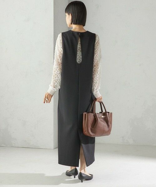 SHIPS / シップス ロング・マキシ丈ワンピース | 〈吸水速乾 / 手洗い可能〉アジャスト ボタン ジャンパー スカート | 詳細2