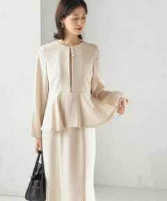 SHIPS / シップス ロング・マキシ丈ワンピース | Kaene:フレア ジャケット ワンピース（セレモニー対応可）