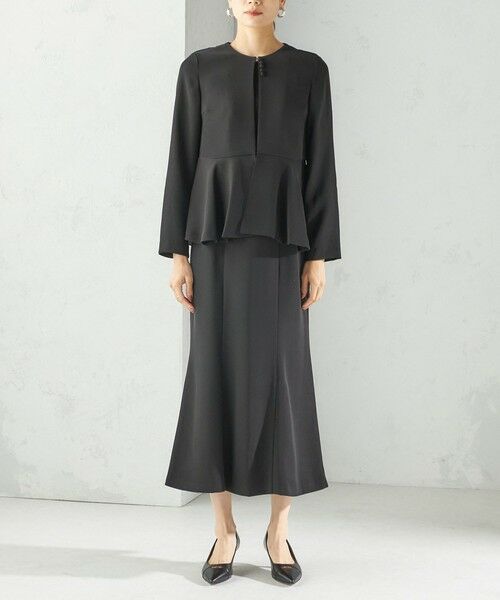 SHIPS / シップス ロング・マキシ丈ワンピース | Kaene:フレア ジャケット ワンピース（セレモニー対応可） | 詳細8