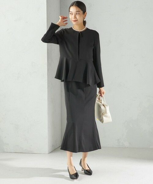 SHIPS / シップス ロング・マキシ丈ワンピース | Kaene:フレア ジャケット ワンピース（セレモニー対応可） | 詳細3