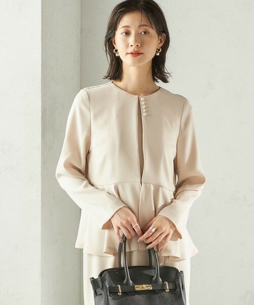 SHIPS / シップス ロング・マキシ丈ワンピース | Kaene:フレア ジャケット ワンピース（セレモニー対応可） | 詳細19