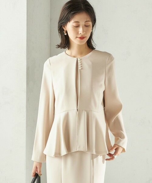 SHIPS / シップス ロング・マキシ丈ワンピース | Kaene:フレア ジャケット ワンピース（セレモニー対応可） | 詳細20