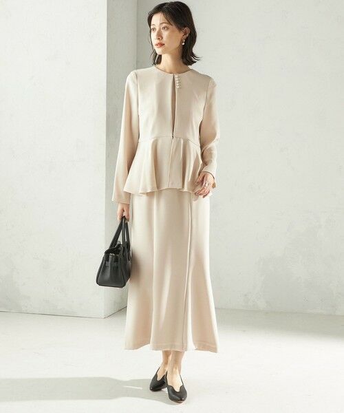 SHIPS / シップス ロング・マキシ丈ワンピース | Kaene:フレア ジャケット ワンピース（セレモニー対応可） | 詳細14