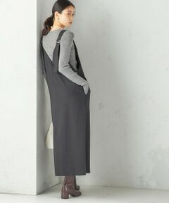 SHIPS / シップス ロング・マキシ丈ワンピース | 〈手洗い可能〉フロント ジップ ジャンパー スカート