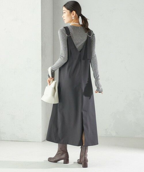 SHIPS / シップス ロング・マキシ丈ワンピース | 〈手洗い可能〉フロント ジップ ジャンパー スカート | 詳細2