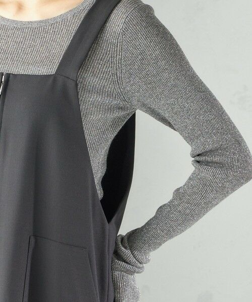 SHIPS / シップス ロング・マキシ丈ワンピース | 〈手洗い可能〉フロント ジップ ジャンパー スカート | 詳細10