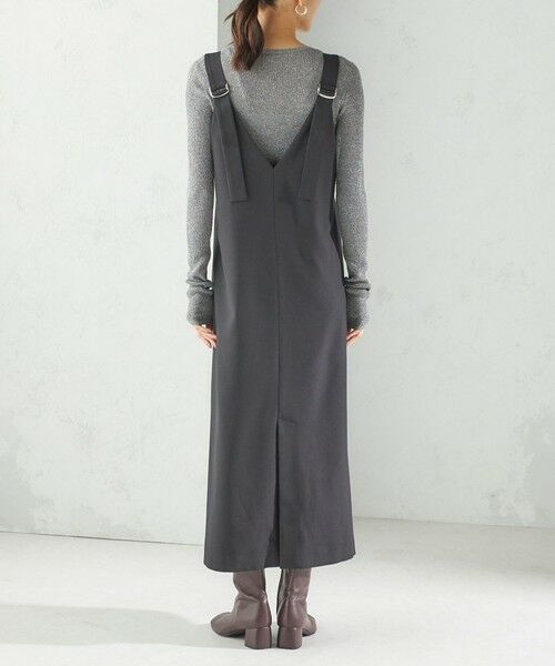 SHIPS / シップス ロング・マキシ丈ワンピース | 〈手洗い可能〉フロント ジップ ジャンパー スカート | 詳細13