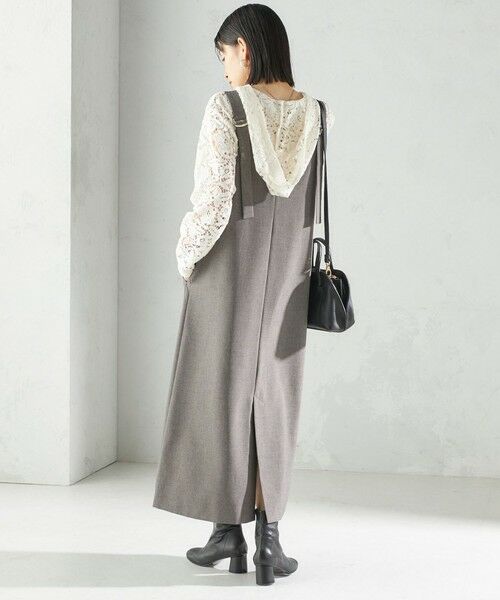 SHIPS / シップス ロング・マキシ丈ワンピース | 〈手洗い可能〉フロント ジップ ジャンパー スカート | 詳細15