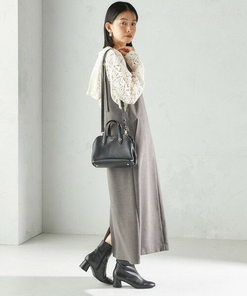 SHIPS / シップス ロング・マキシ丈ワンピース | 〈手洗い可能〉フロント ジップ ジャンパー スカート | 詳細16