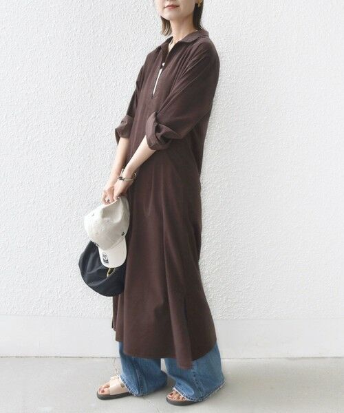 SHIPS / シップス ロング・マキシ丈ワンピース | 【WEB限定】〈洗濯機可能〉スキッパー コーデュロイ ワンピース | 詳細11