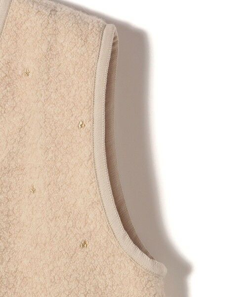 SHIPS / シップス ベスト | 【SHIPS別注】assiette:ウール混 ボア 刺繍 ベスト | 詳細5