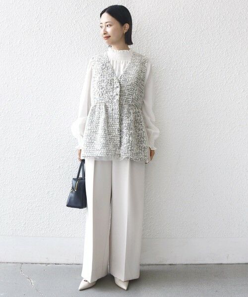 SHIPS / シップス ベスト | 【SHIPS別注】troisiemeCHACO: チュール ジレ（セレモニー対応可） | 詳細1