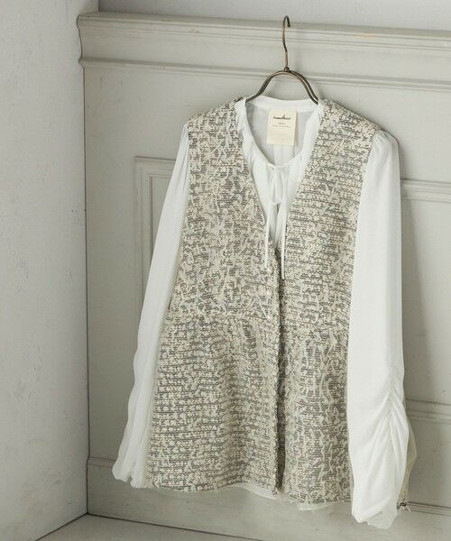 SHIPS / シップス ベスト | 【SHIPS別注】troisiemeCHACO: チュール ジレ（セレモニー対応可） | 詳細10