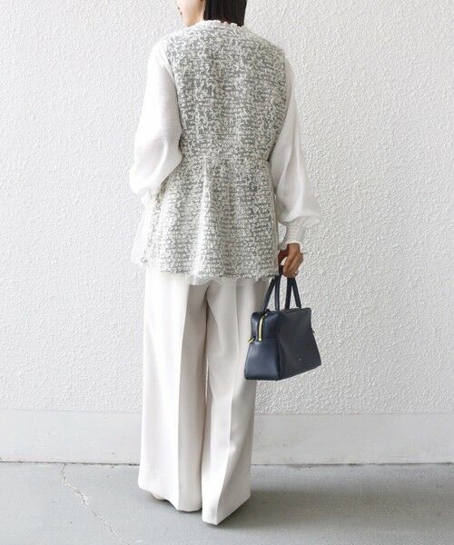 SHIPS / シップス ベスト | 【SHIPS別注】troisiemeCHACO: チュール ジレ（セレモニー対応可） | 詳細3