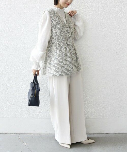 SHIPS / シップス ベスト | 【SHIPS別注】troisiemeCHACO: チュール ジレ（セレモニー対応可） | 詳細4