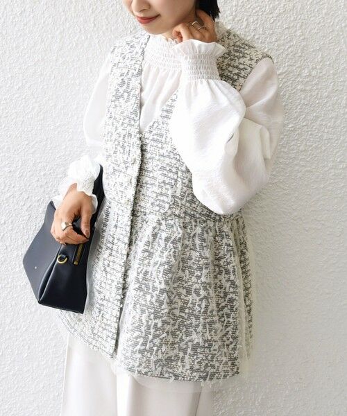 SHIPS / シップス ベスト | 【SHIPS別注】troisiemeCHACO: チュール ジレ（セレモニー対応可） | 詳細5