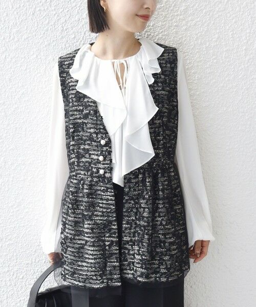 SHIPS / シップス ベスト | 【SHIPS別注】troisiemeCHACO: チュール ジレ（セレモニー対応可） | 詳細17