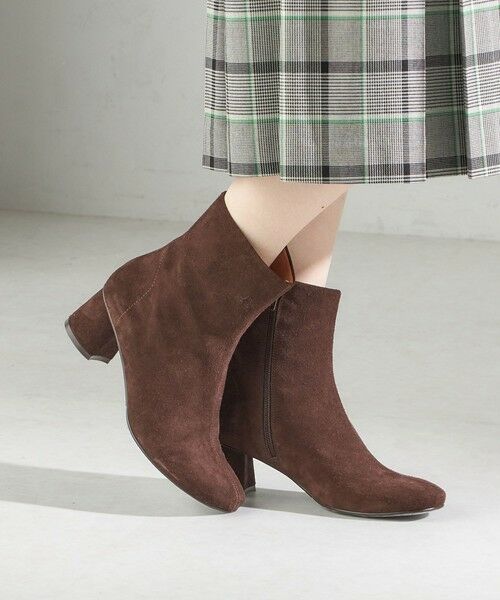 SHIPS for women/シップスウィメン 《予約》MARIAN: オブリーク トゥ ブーツ ブラウン 38 SHIPS for women/シップスウィメン 《予約》MARIAN: オブリーク トゥ ブーツ ブラウン 38