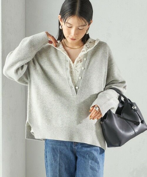 SHIPS / シップス ニット・セーター | 〈手洗い可能〉ウール カシミヤ 2WAY プルオーバー | 詳細23