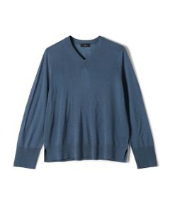 SHIPS / シップス ニット・セーター | SHIPS Primary Navy Label:18G ZEGNA Vネック ニット