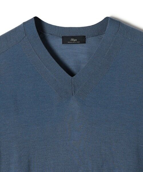 SHIPS / シップス ニット・セーター | SHIPS Primary Navy Label:18G ZEGNA Vネック ニット | 詳細5