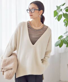 SHIPS / シップス ニット・セーター | 〈手洗い可能〉ウール カシミヤ Vネック プルオーバー