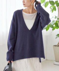SHIPS / シップス ニット・セーター | 〈手洗い可能〉ウール カシミヤ Vネック プルオーバー