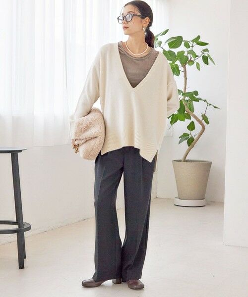 SHIPS / シップス ニット・セーター | 〈手洗い可能〉ウール カシミヤ Vネック プルオーバー | 詳細1