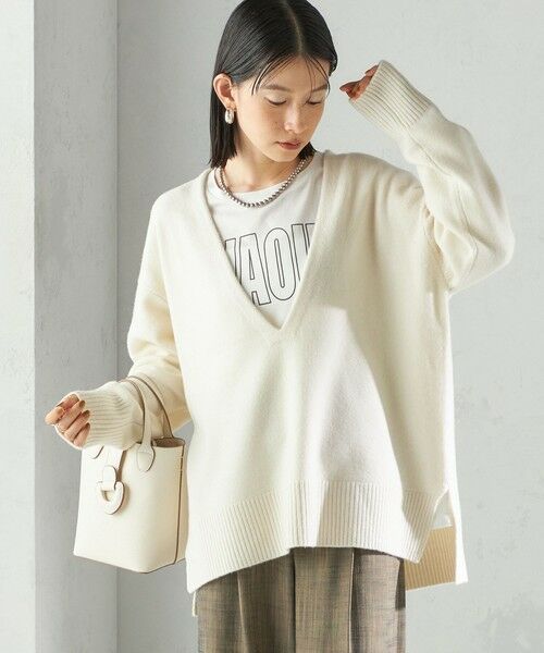 SHIPS / シップス ニット・セーター | 〈手洗い可能〉ウール カシミヤ Vネック プルオーバー | 詳細12