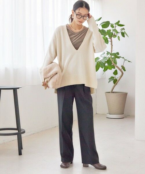 SHIPS / シップス ニット・セーター | 〈手洗い可能〉ウール カシミヤ Vネック プルオーバー | 詳細3