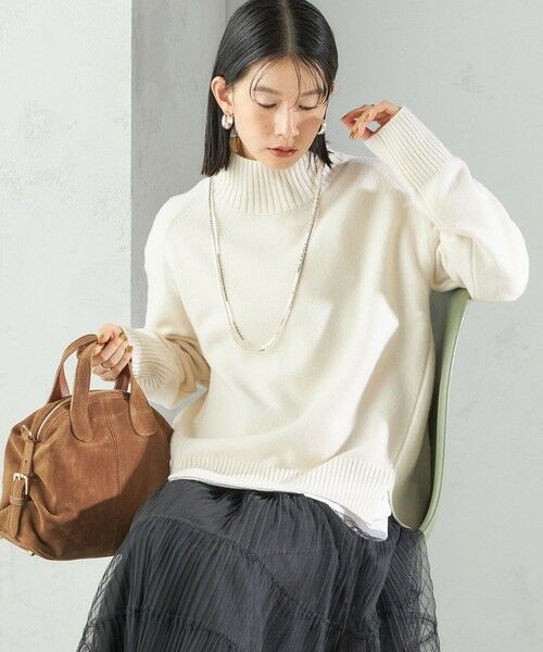 SHIPS / シップス ニット・セーター | 〈手洗い可能〉ウール カシミヤ ハイネック プルオーバー | 詳細24