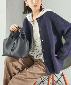 SHIPS / シップス その他アウター | フォックス ブレンド ノーカラー ニット コート