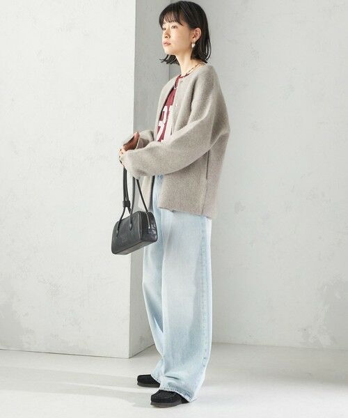 SHIPS / シップス その他アウター | フォックス ブレンド ノーカラー ニット コート | 詳細9