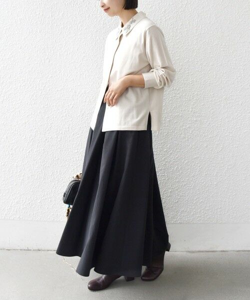 SHIPS / シップス カーディガン・ボレロ | 【WEB限定】〈手洗い可能〉ビーズ 刺しゅう 襟付 ニット カーディガン | 詳細11