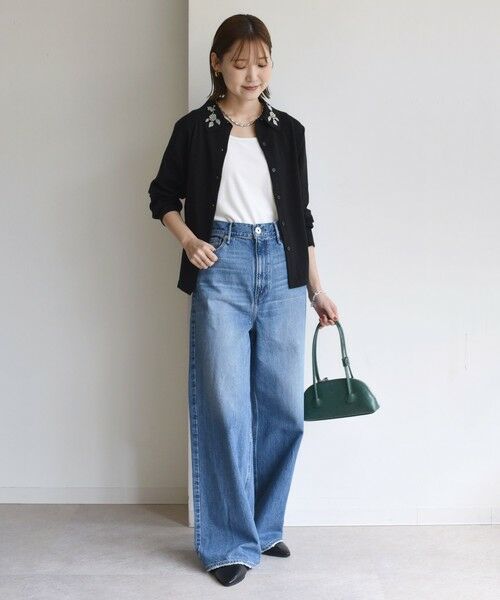 SHIPS / シップス カーディガン・ボレロ | 【WEB限定】〈手洗い可能〉ビーズ 刺しゅう 襟付 ニット カーディガン | 詳細21