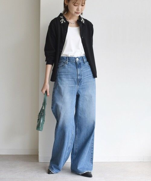 SHIPS / シップス カーディガン・ボレロ | 【WEB限定】〈手洗い可能〉ビーズ 刺しゅう 襟付 ニット カーディガン | 詳細22