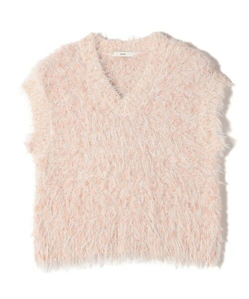 SHIPS / シップス ベスト | 【WEB限定】〈手洗い可能〉チュール フェザー MIX ニット ベスト | 詳細9