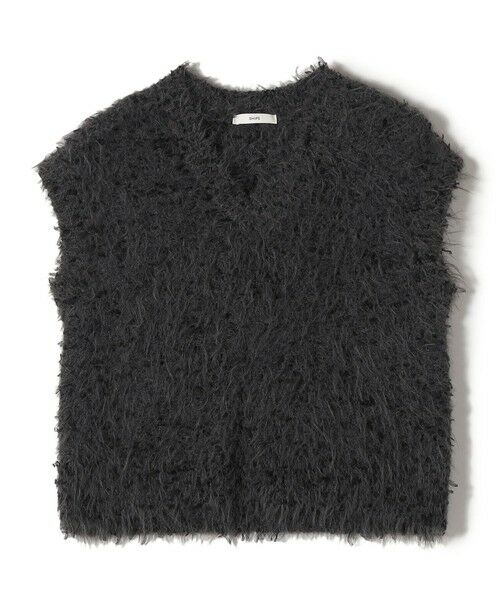 SHIPS / シップス ベスト | 【WEB限定】〈手洗い可能〉チュール フェザー MIX ニット ベスト | 詳細19