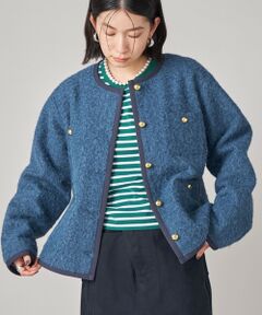 SHIPS / シップス ノーカラージャケット | SHIPS NINE CASE: ノーカラー ジャケット