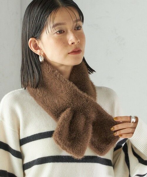SHIPS / シップス マフラー・ショール・スヌード・ストール | 〈手洗い可能〉フェイク ファー マフラー | 詳細2