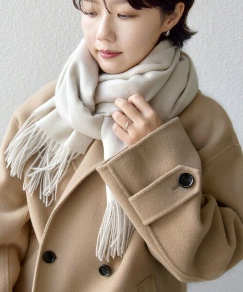 SHIPS / シップス マフラー・ショール・スヌード・ストール | ウール カシミヤ ウォッシャブル ストール | 詳細17