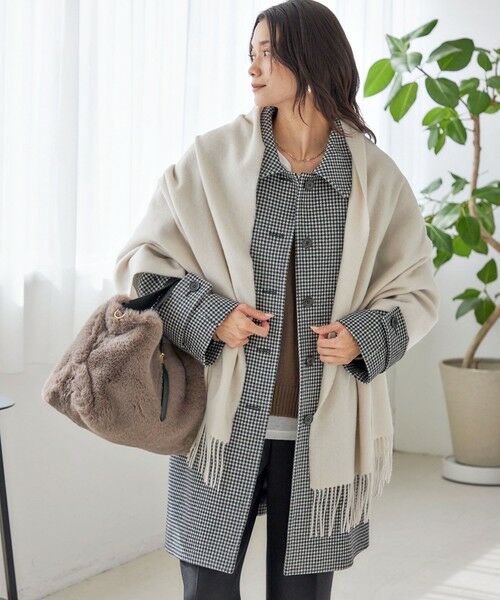 SHIPS / シップス マフラー・ショール・スヌード・ストール | ウール カシミヤ ウォッシャブル ストール | 詳細5