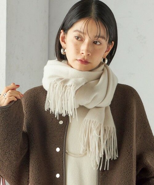 SHIPS / シップス マフラー・ショール・スヌード・ストール | ウール カシミヤ ウォッシャブル ストール | 詳細7