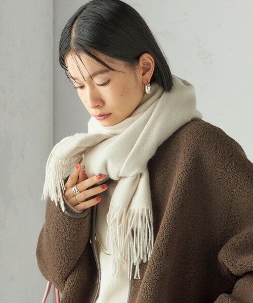 SHIPS / シップス マフラー・ショール・スヌード・ストール | ウール カシミヤ ウォッシャブル ストール | 詳細8